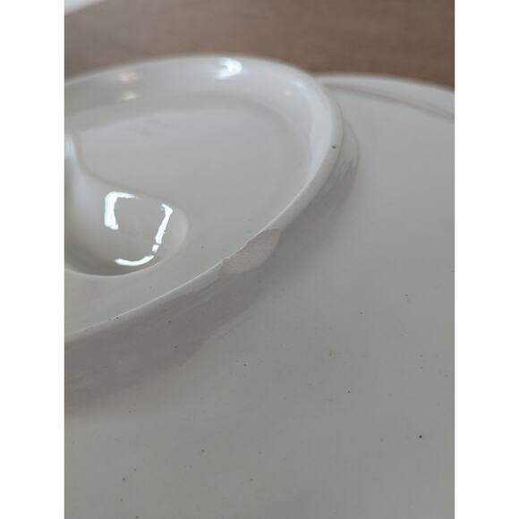 Italian Porcelain Circular Divided Serving Platter Hand Painted Fruit Signed - Picture 7 of 16